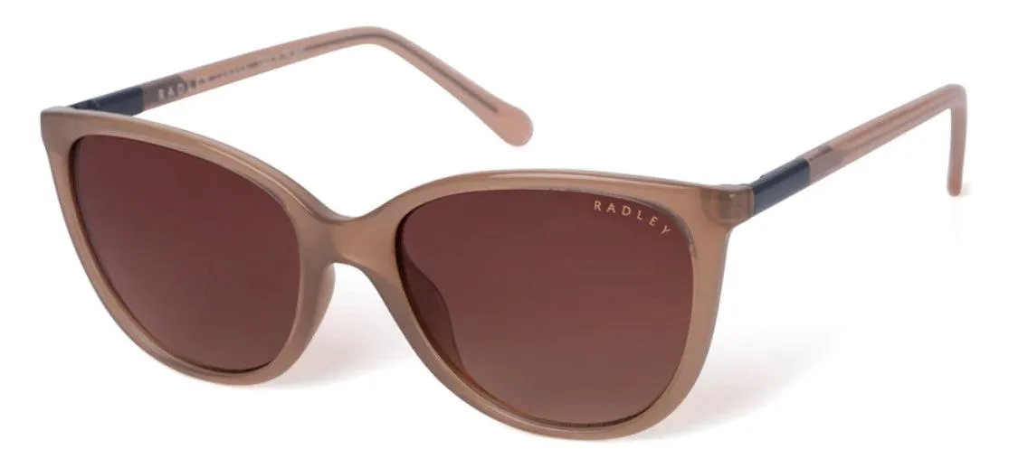 Radley London Women's Fionn Nude/Blue Oversized Cat Eye Sunglasses