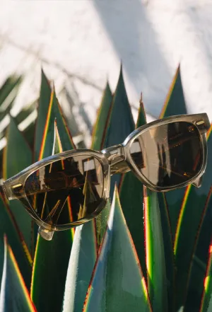RAEN CARBY SUNGLASSES - GHOST/VIBRANT BROWN