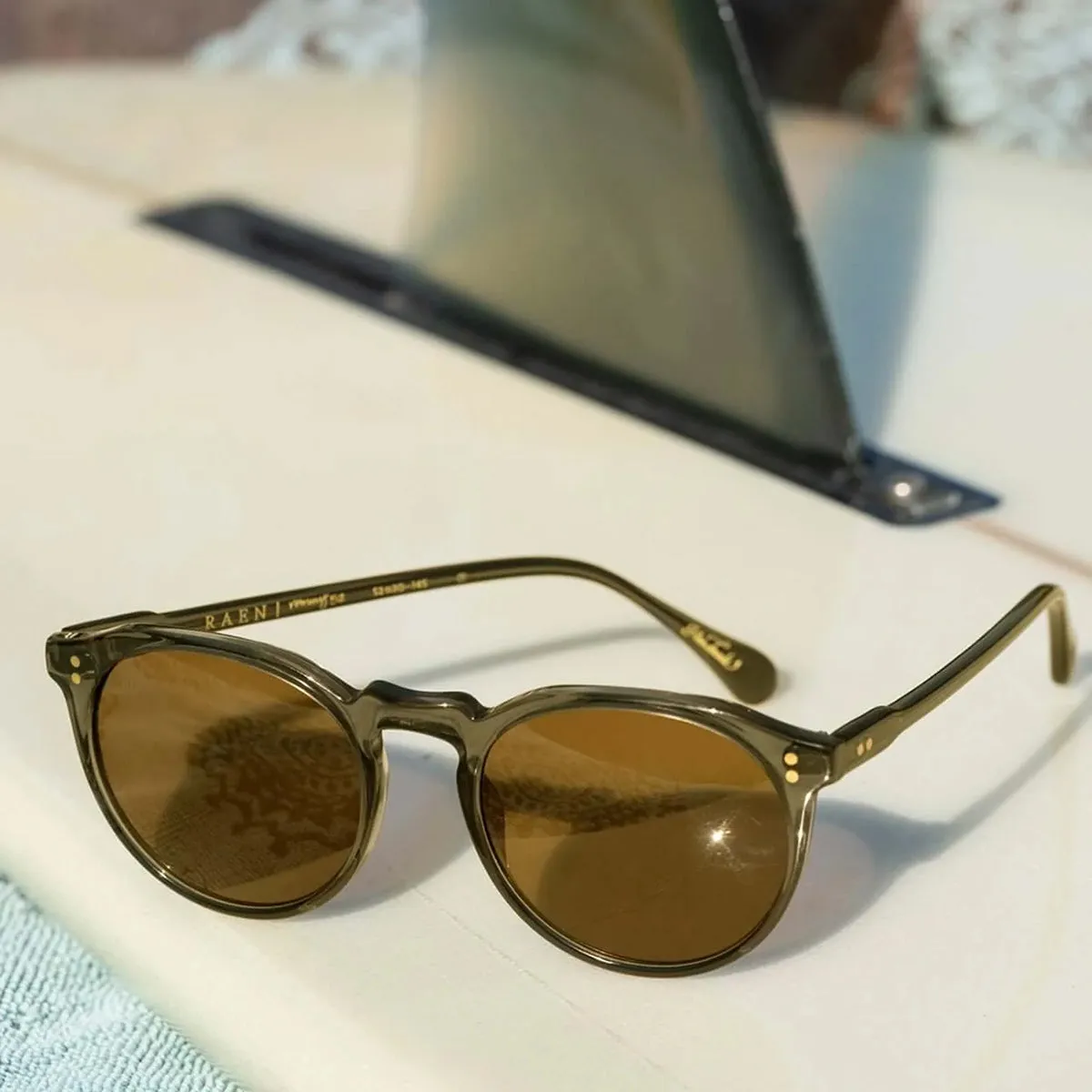 RAEN Remmy Polarized Sunglasses - Ghost/Vibrant Brown