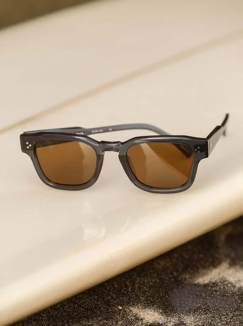 RAEN UNISEX RECE SUNGLASSES - ABSINTHE/ VIBRANT BROWN POLARIZED