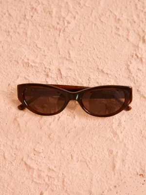 Raie Riley Sunglasses in Choc
