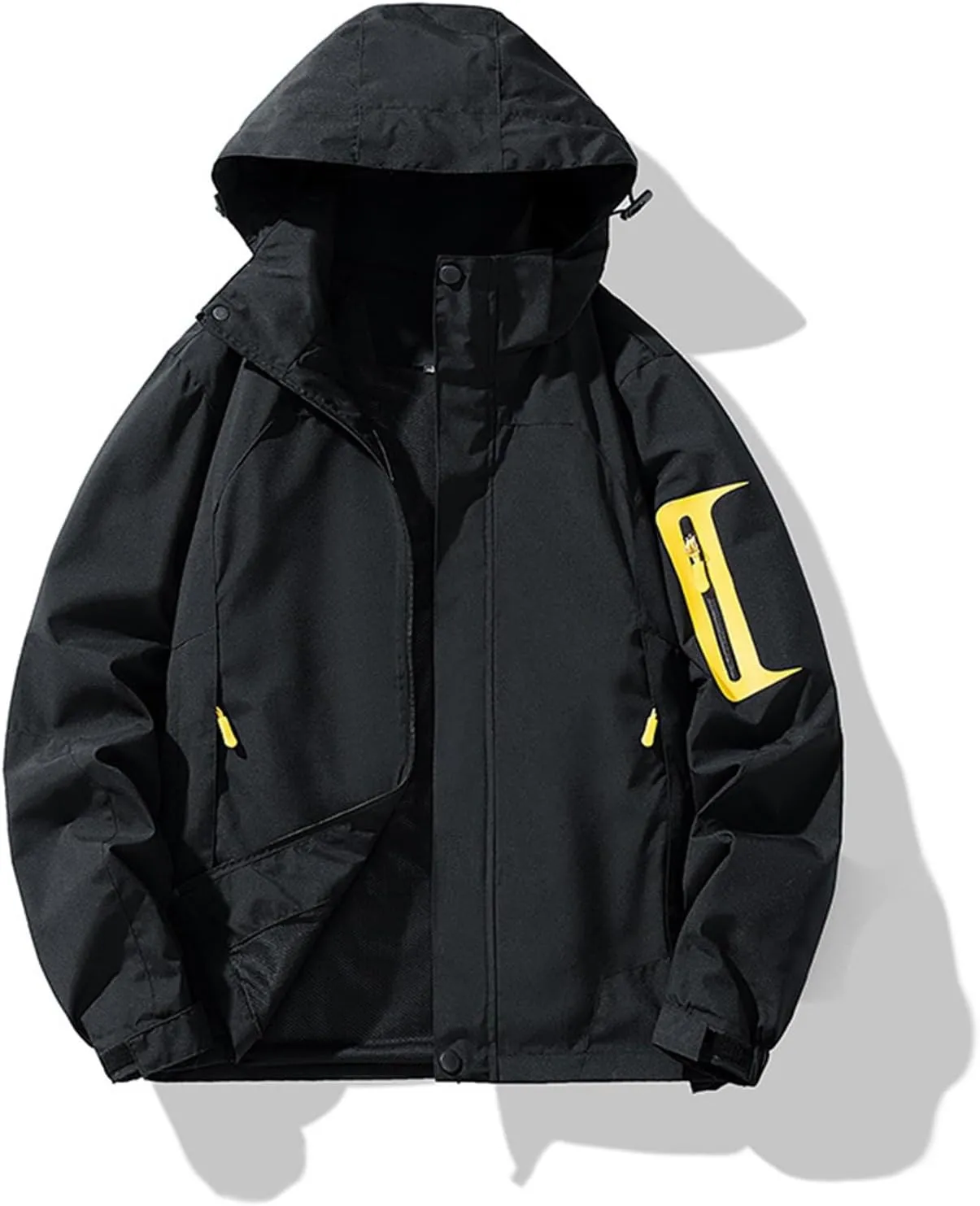 Rain Jacket Men Light Waterproof Rain Coats Ponchos Sun Protective Outdoor Jacket with Hooded