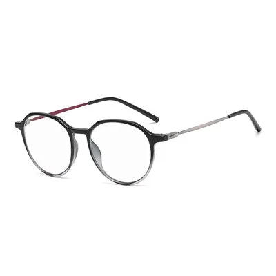 Ralferty Unisex Full Rim Irregular Square Alloy Tr 90 Acetate Eyeglasses D903