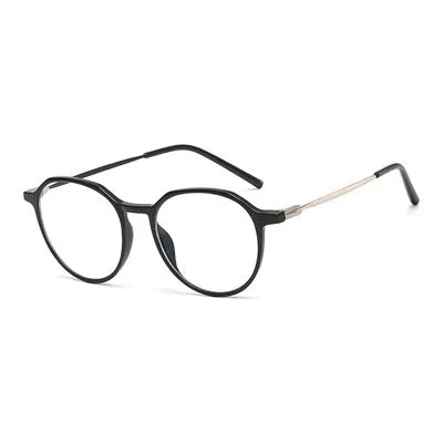 Ralferty Unisex Full Rim Irregular Square Alloy Tr 90 Acetate Eyeglasses D903