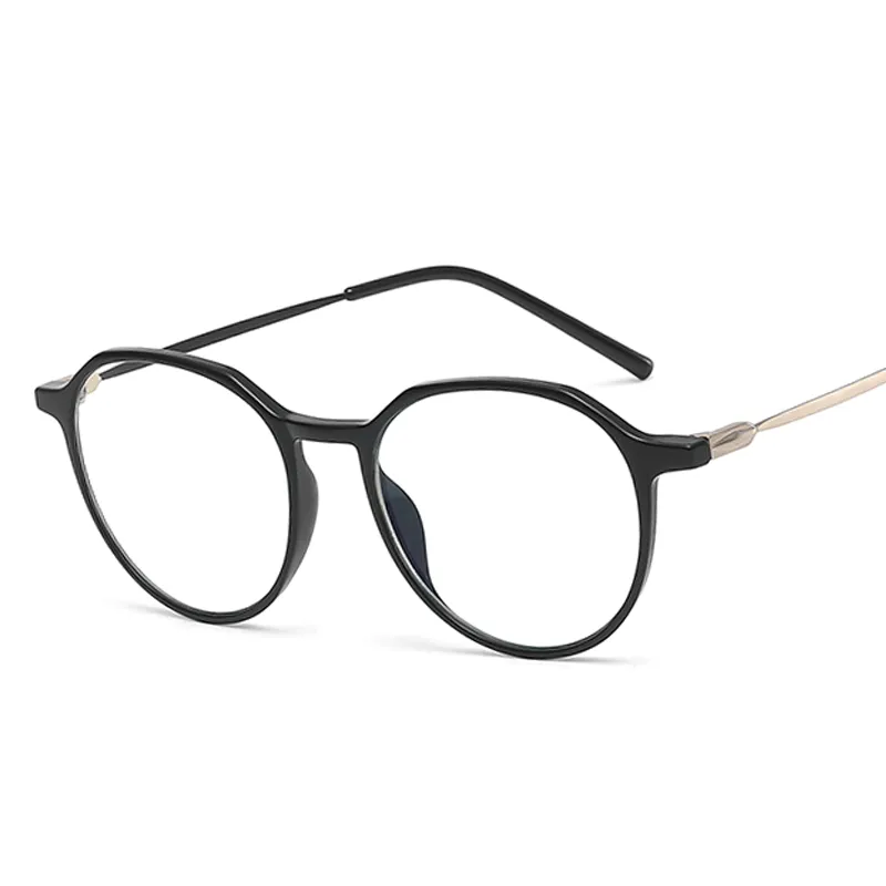 Ralferty Unisex Full Rim Irregular Square Alloy Tr 90 Acetate Eyeglasses D903