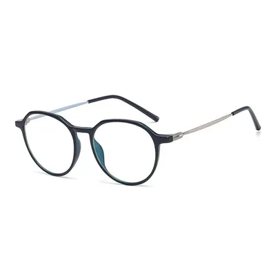 Ralferty Unisex Full Rim Irregular Square Alloy Tr 90 Acetate Eyeglasses D903