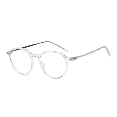 Ralferty Unisex Full Rim Irregular Square Alloy Tr 90 Acetate Eyeglasses D903
