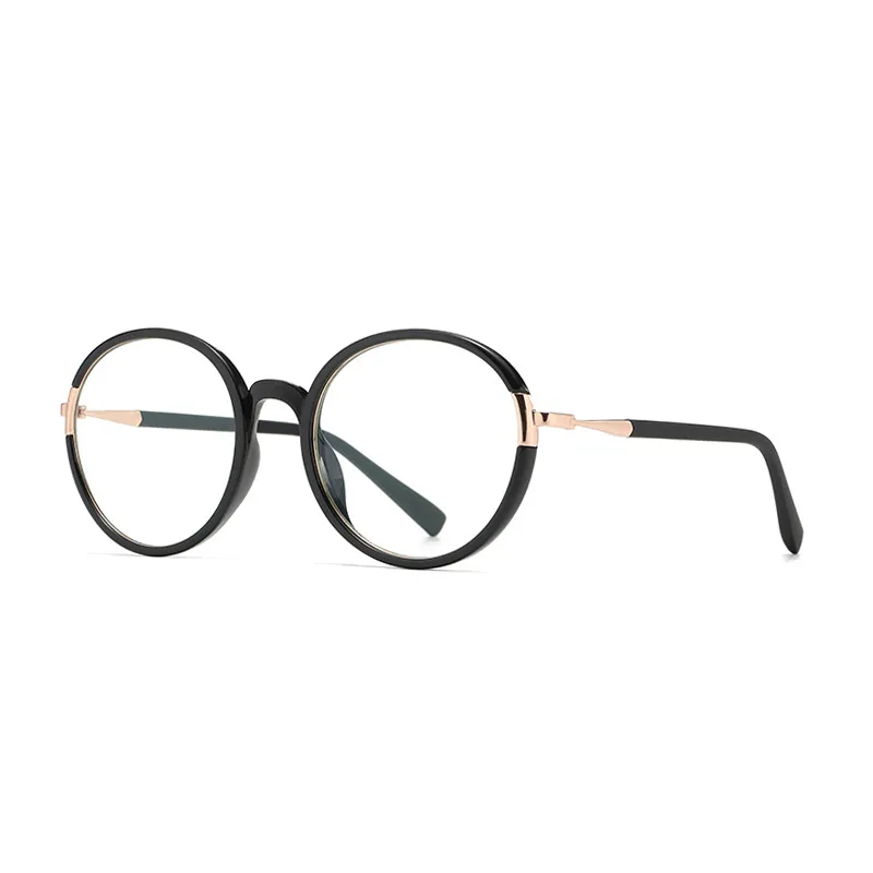 Ralferty Women's Full Rim Oversize Round Tr 90 Acetate Eyeglasses D881