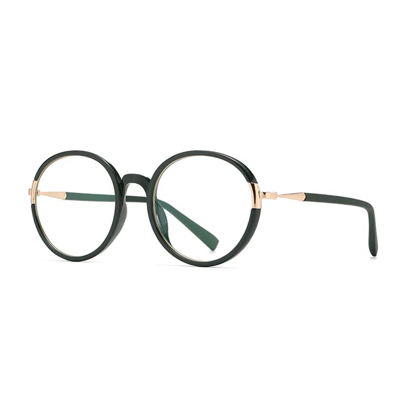 Ralferty Women's Full Rim Oversize Round Tr 90 Acetate Eyeglasses D881