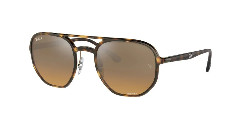 Ray-Ban RB4321 Chromance Polarized Sunglasses - Havana/Brown Mirror