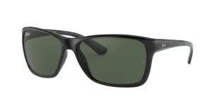 Ray-Ban RB4331 Non-Polarized Sunglasses - Black/Dark Green