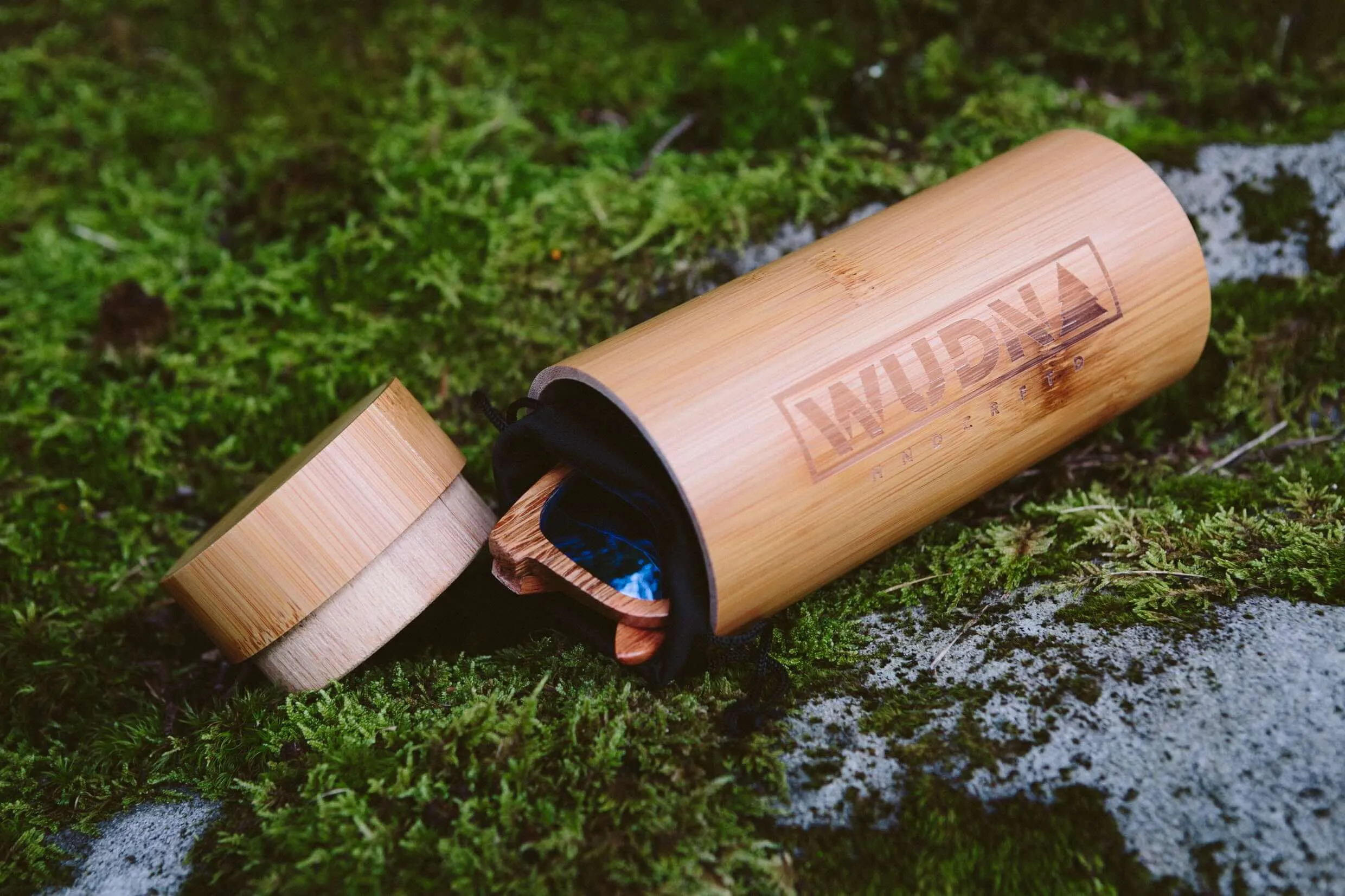 Real Ebony Wood Hybrid Wanderer Style Sunglasses by WUDN