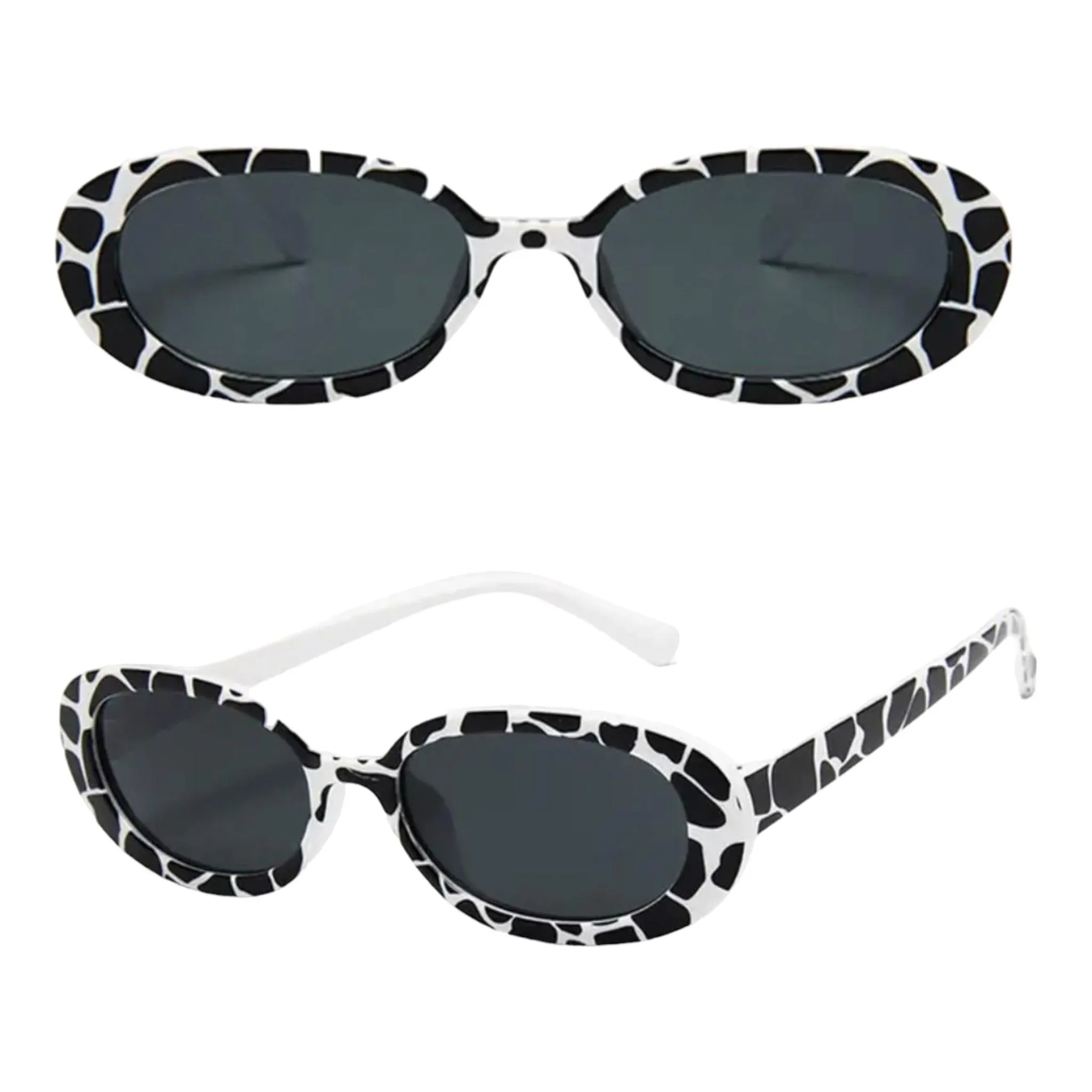 Retro Chic Oval Sunglasses for Women
