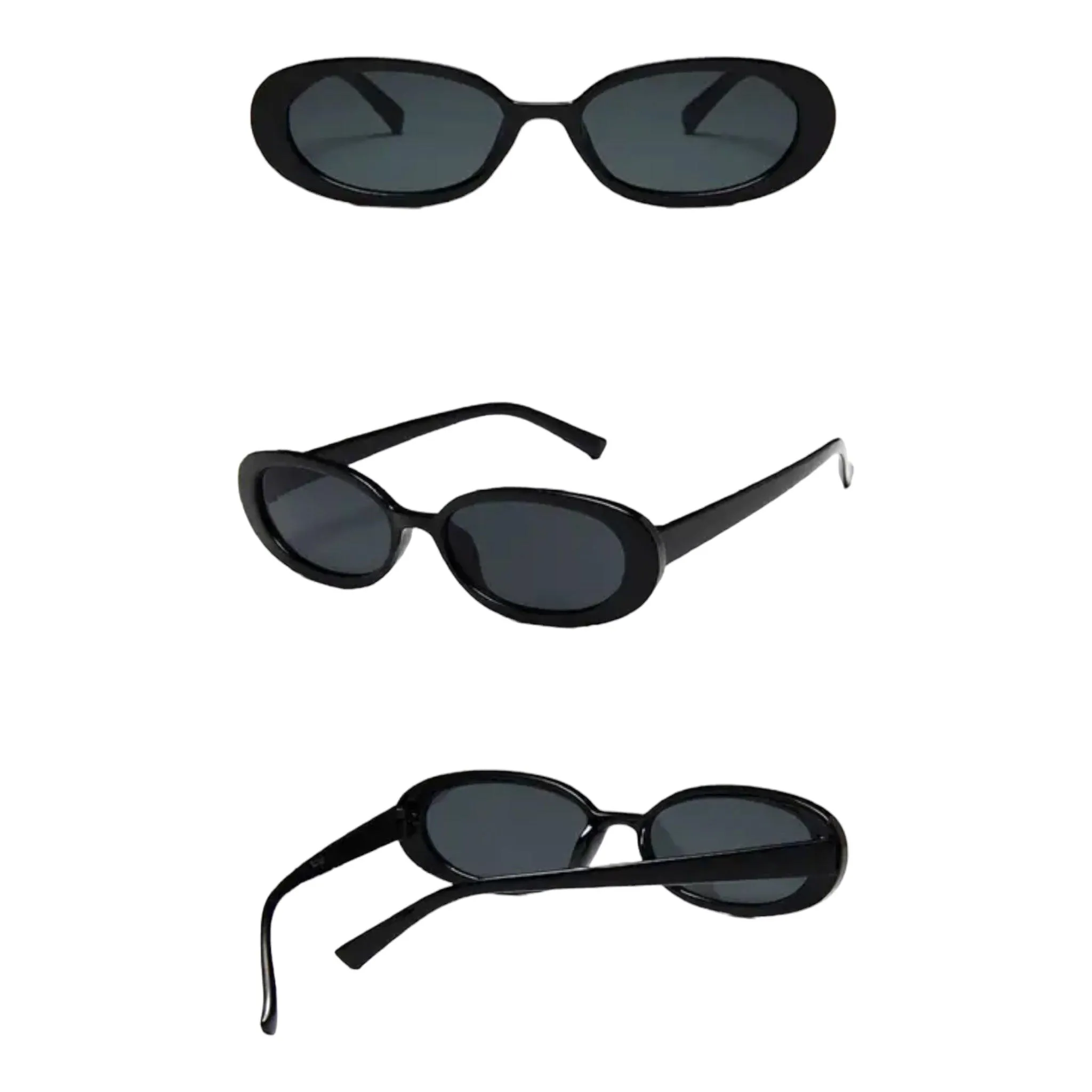 Retro Chic Oval Sunglasses for Women