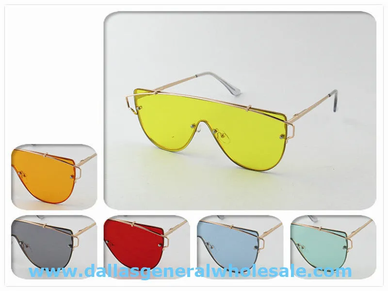 Retro Color Lenses Sunglasses Wholesale