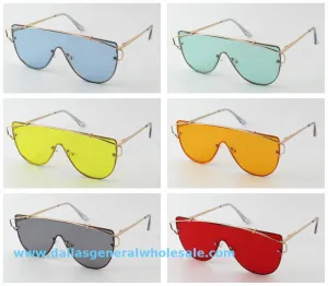 Retro Color Lenses Sunglasses Wholesale