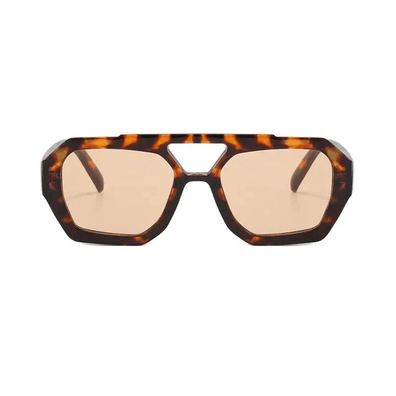 Retro Double Bridges Women's Outdoor Travel Sunglasses