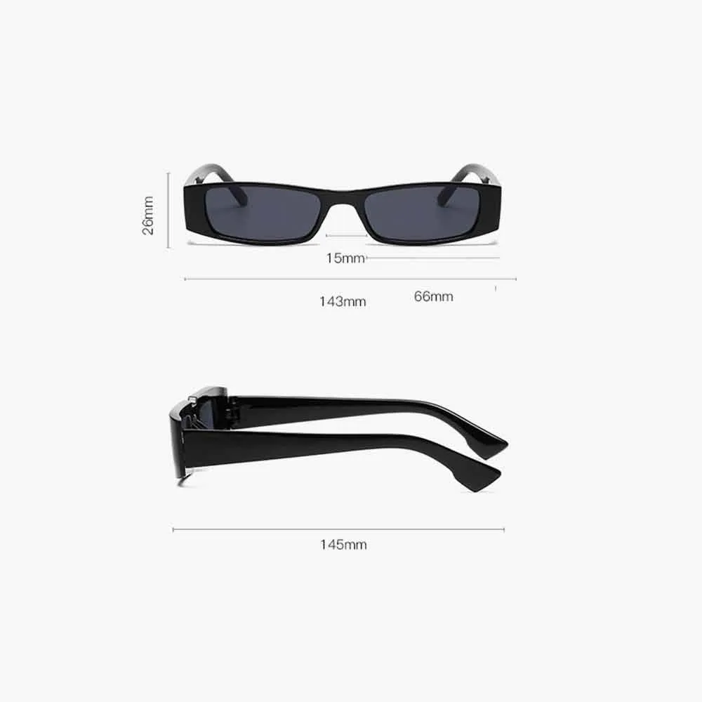 Retro Frame Square Sunglasses