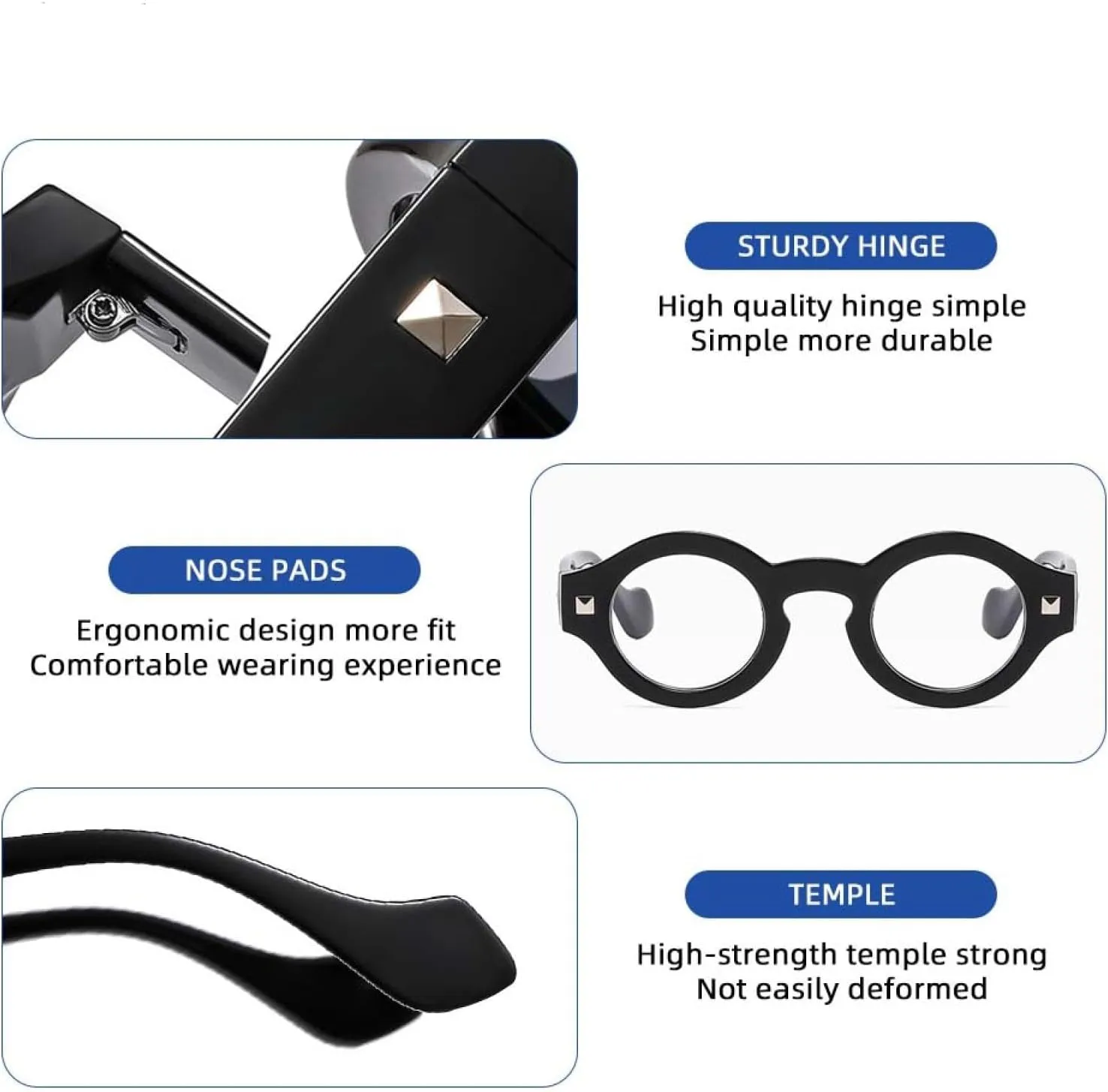 Retro Glasses for Women Small Round Glass Frame Men