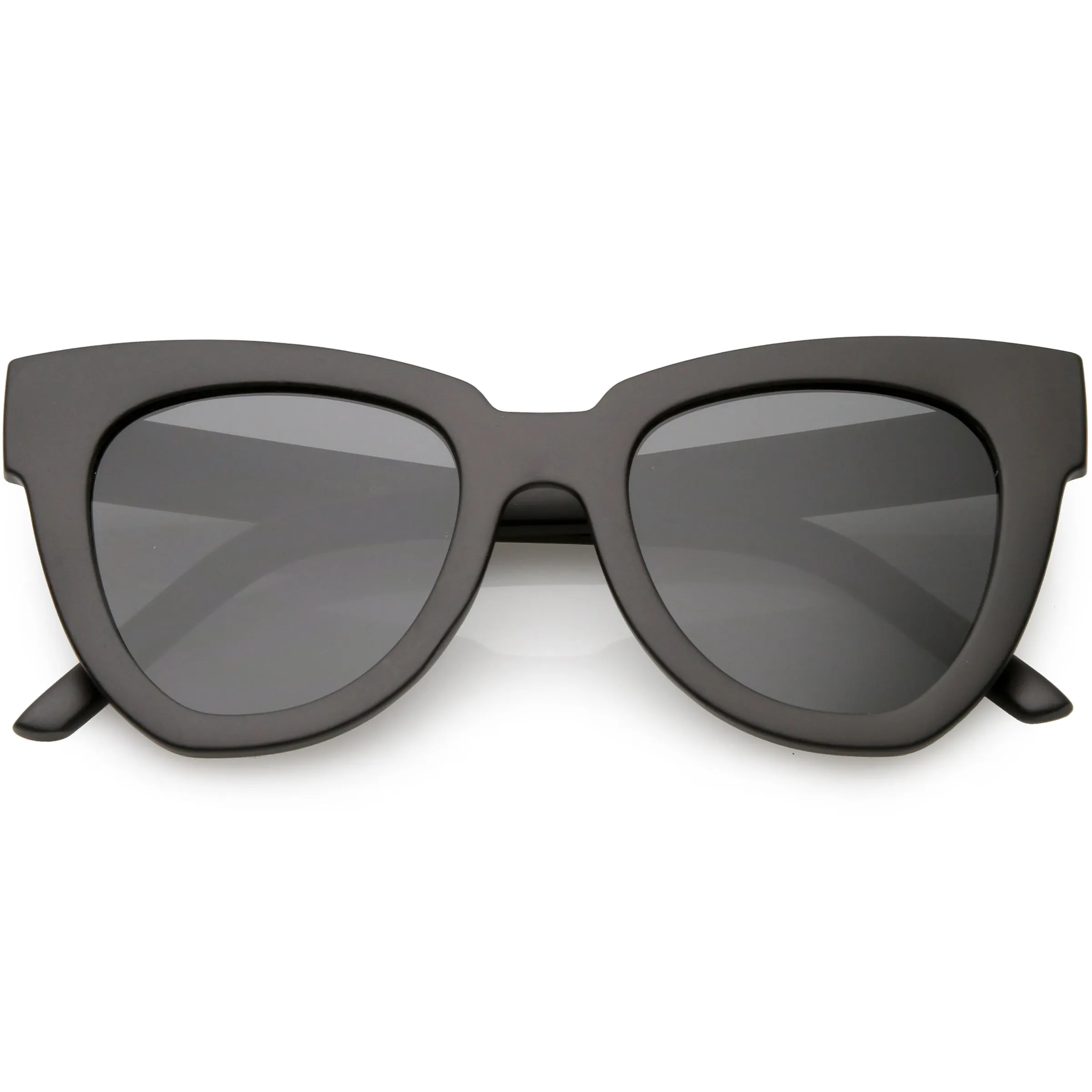Retro Modern Oversize Women's Bold Flat Lens Cat Eye Sunglasses C621