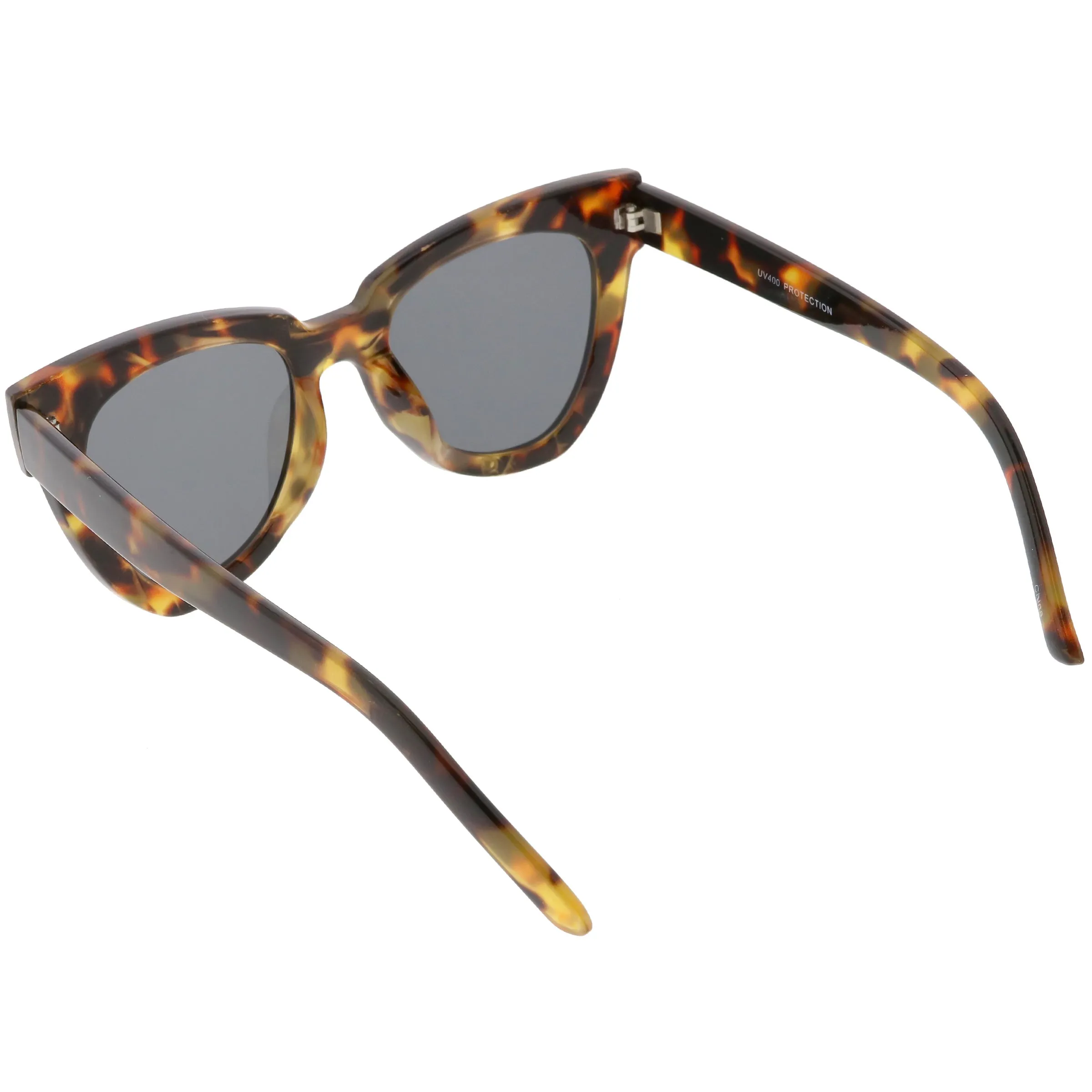 Retro Modern Oversize Women's Bold Flat Lens Cat Eye Sunglasses C621