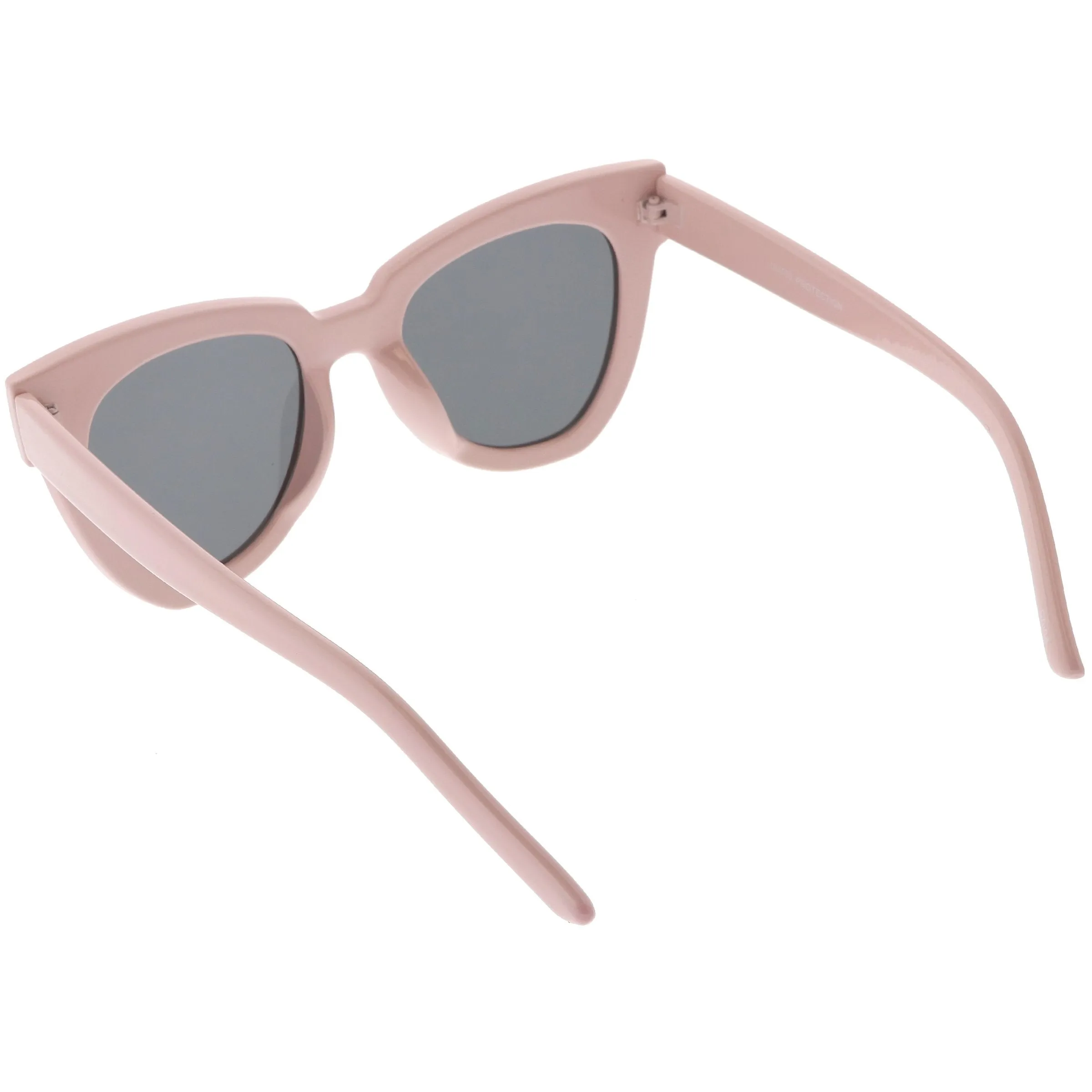 Retro Modern Oversize Women's Bold Flat Lens Cat Eye Sunglasses C621
