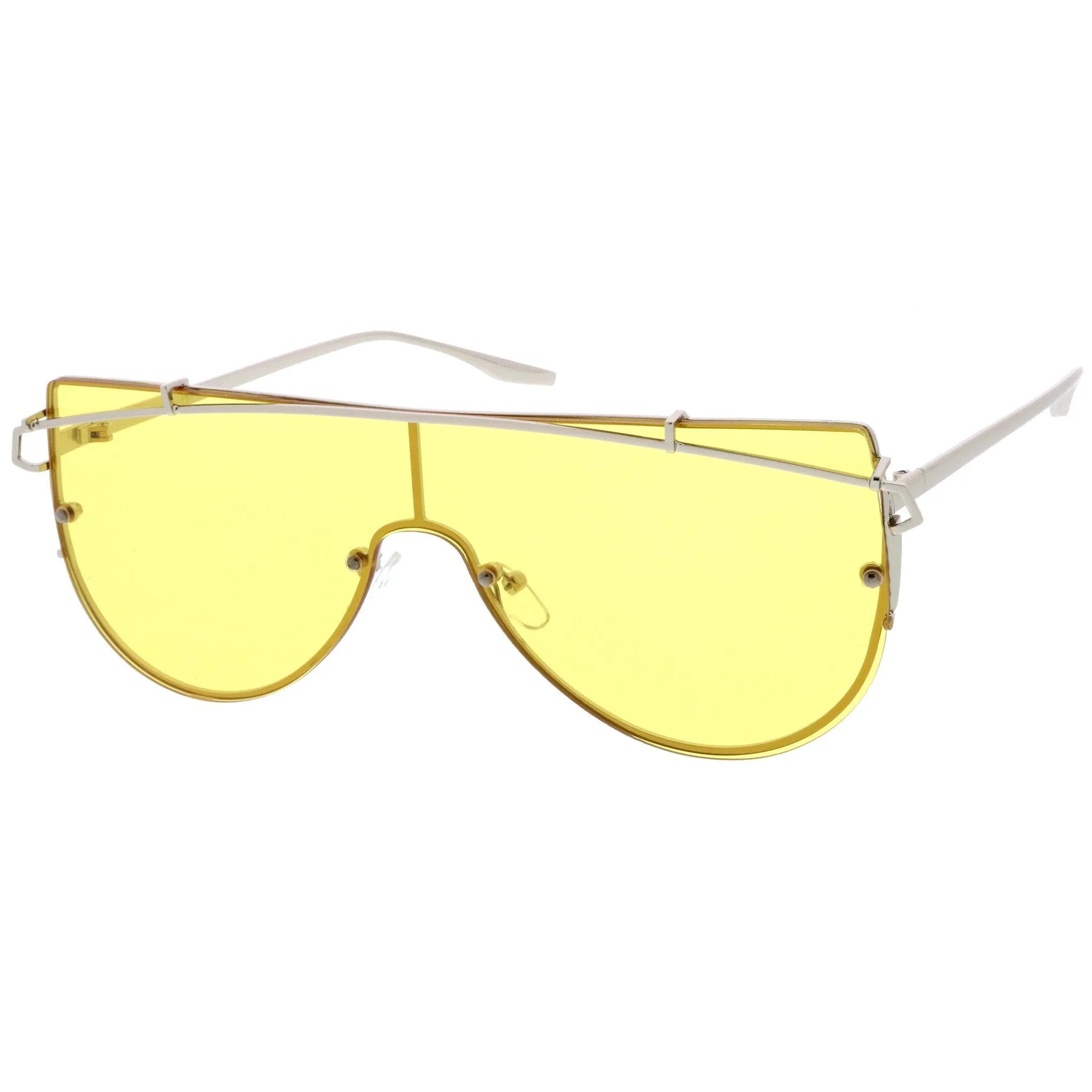 Retro Modern Shield Sunglasses
