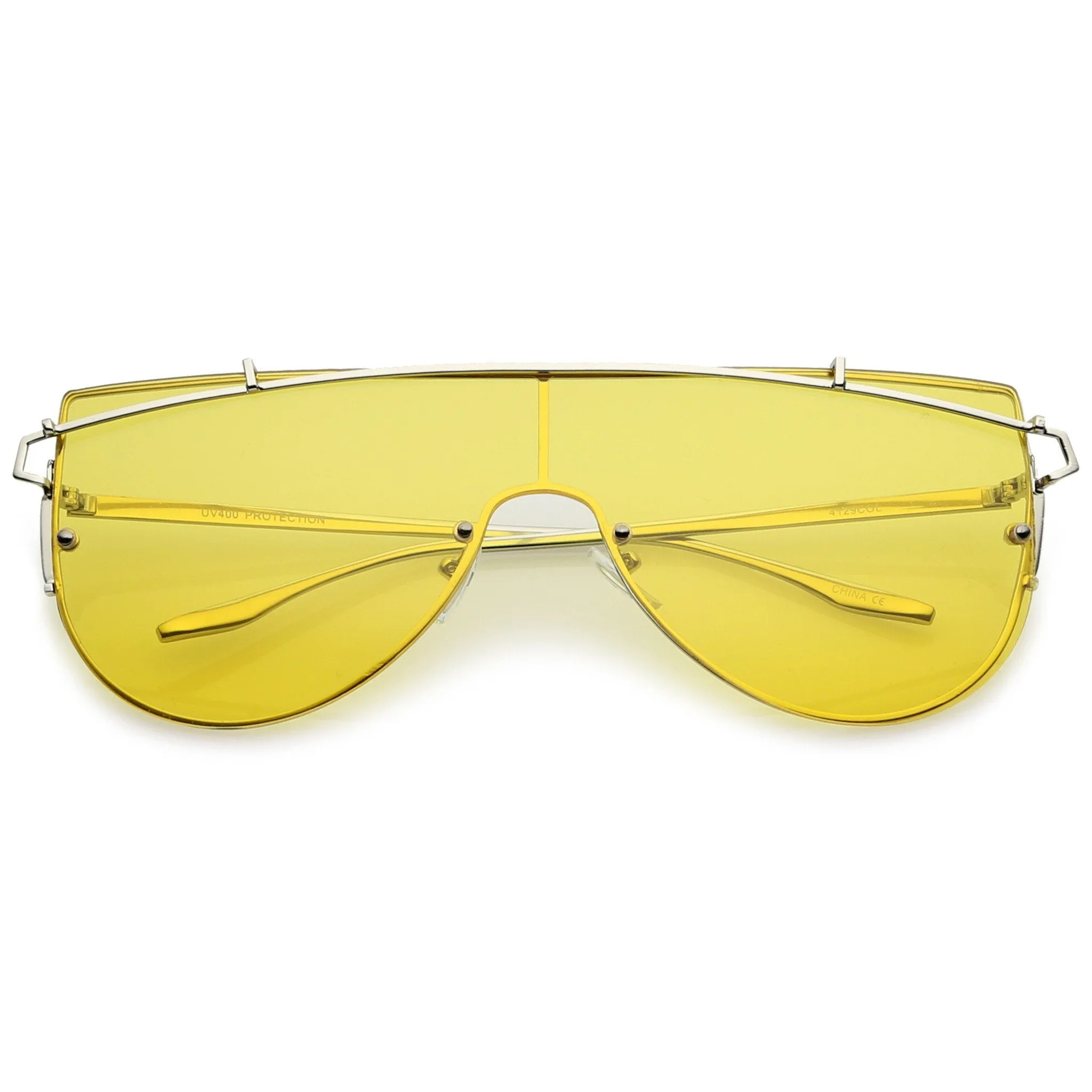 Retro Modern Shield Sunglasses