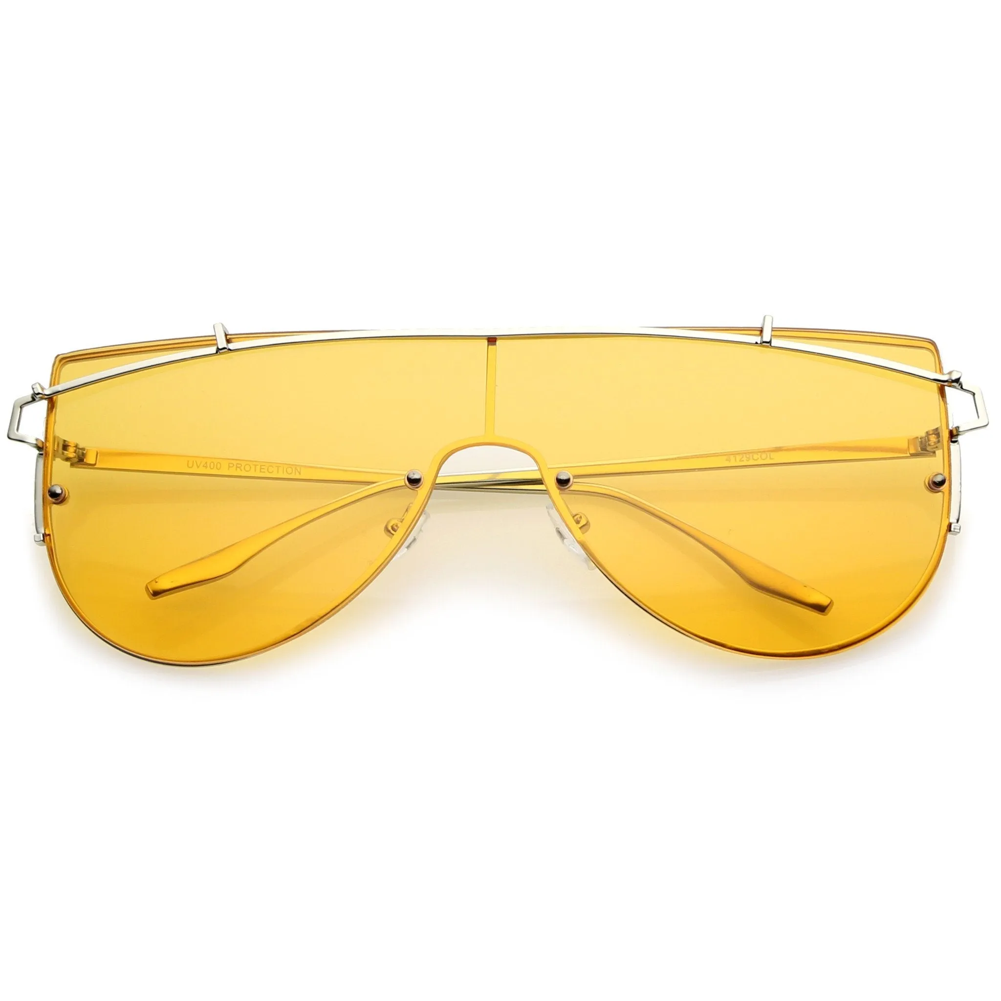 Retro Modern Shield Sunglasses