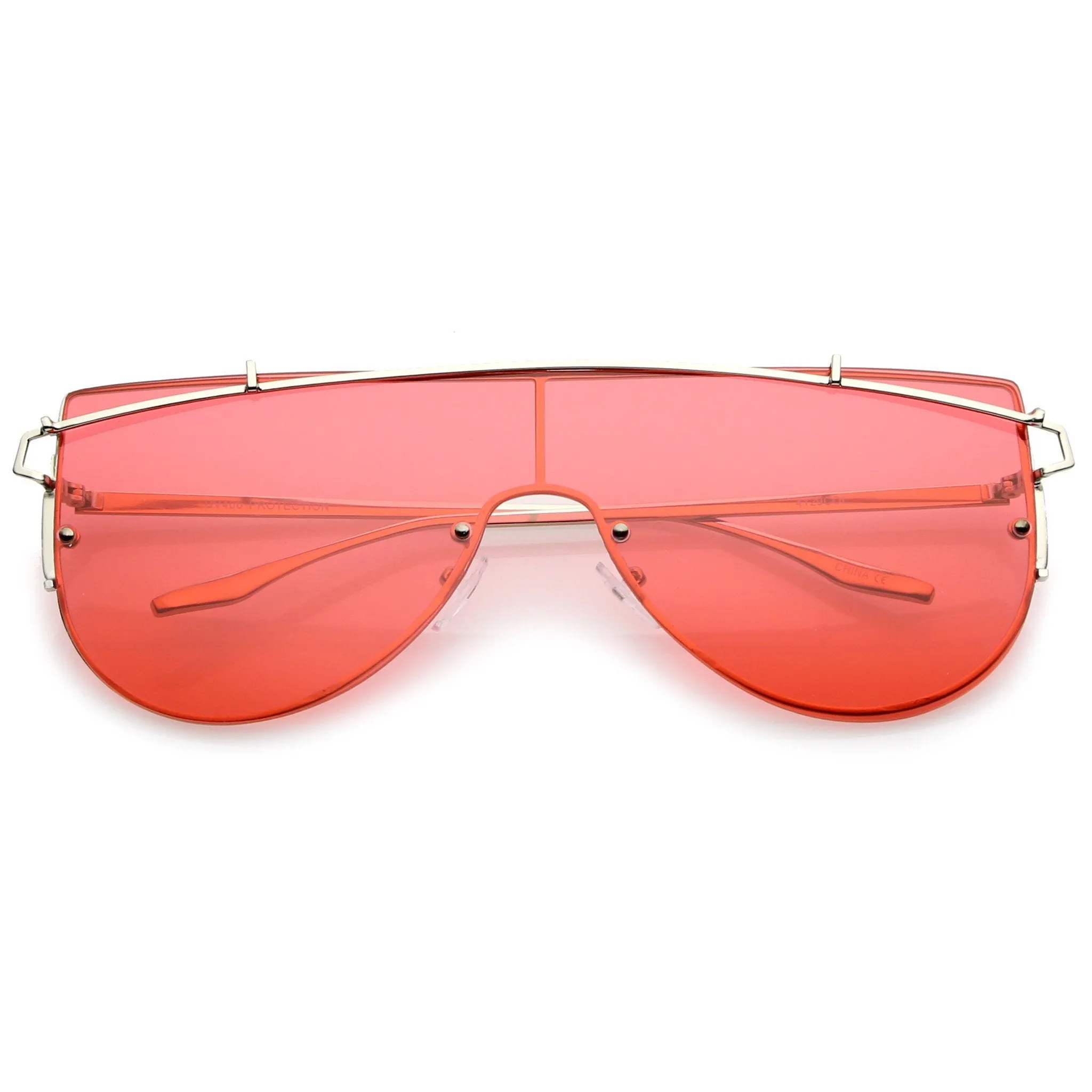 Retro Modern Shield Sunglasses