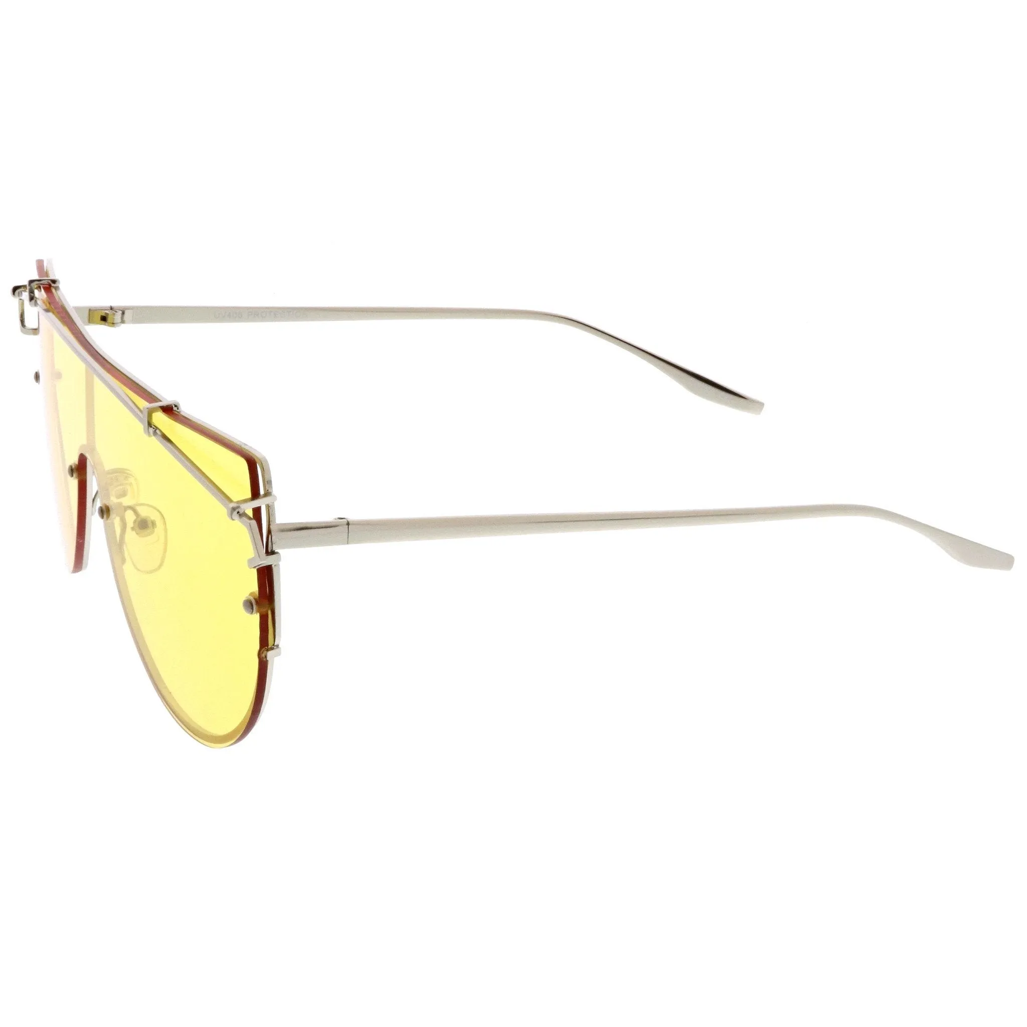 Retro Modern Shield Sunglasses