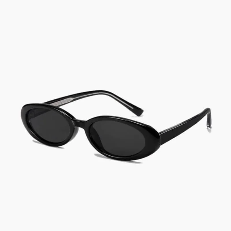 Retro Oval Sunglasses - 90s Vintage Style with UV400 Protection