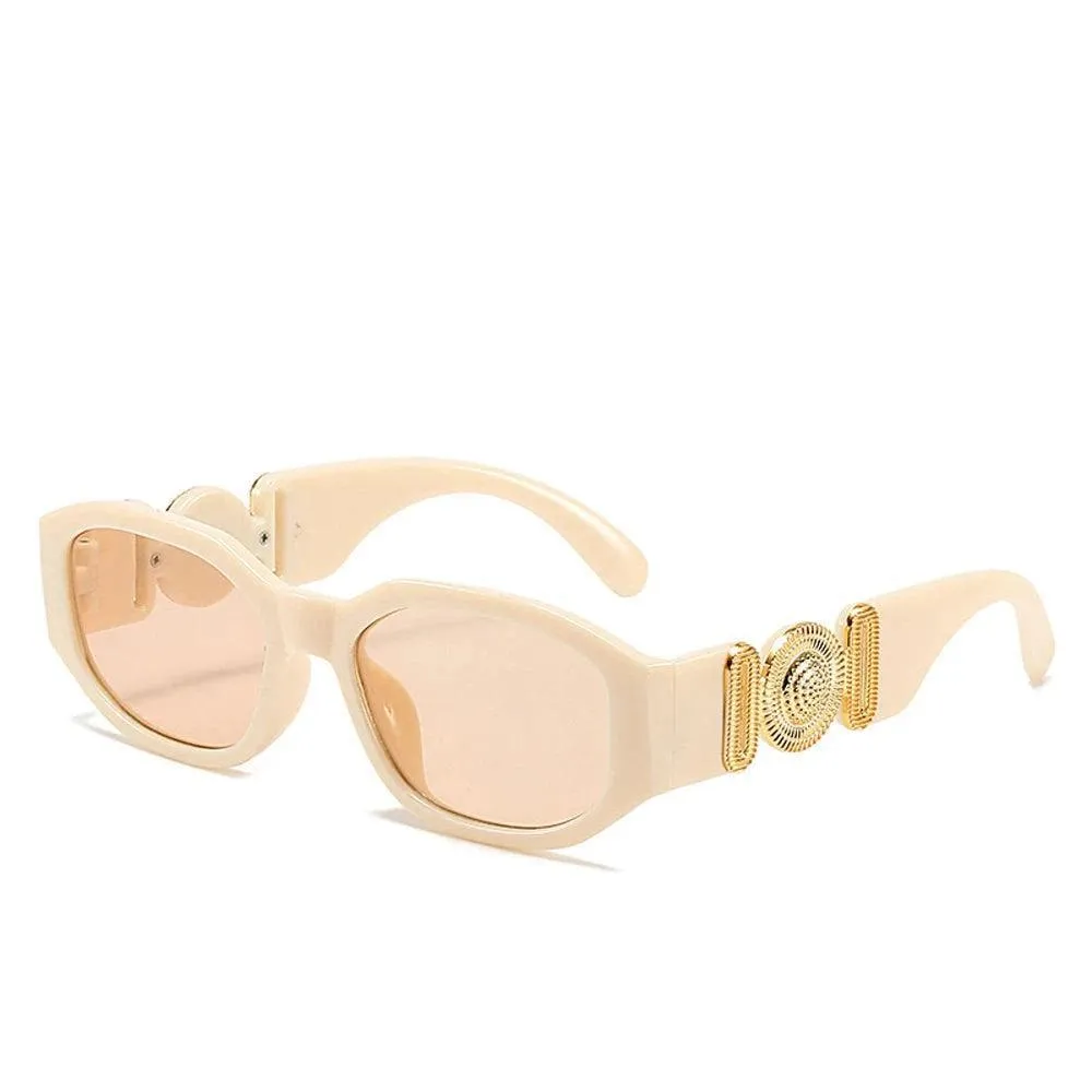 Retro Rectangle Sunglasses – Classic Rectangle Design, Gradient UV400 Lenses, Durable Plastic Frame, Comfortable Fit for Both Men and Women.