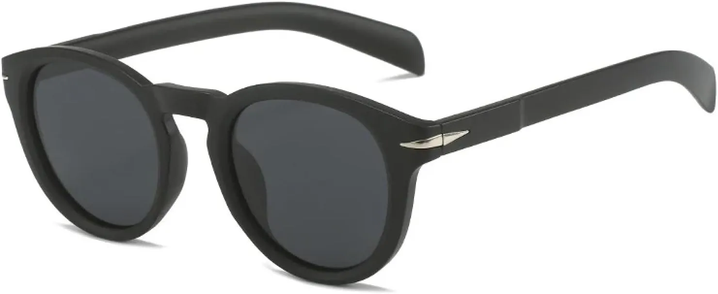 Retro Round Men Sunglasses for Women Uv400 Fashion Rivets