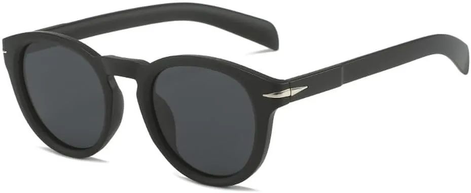 Retro Round Men Sunglasses Shades UV400 Fashion Blue Green Women Rivets Sun Glasses