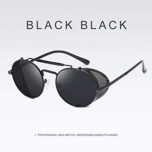 Retro Round Metal Sun Glasses