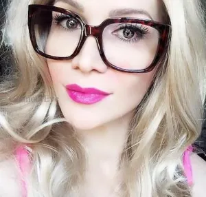 Retro Tortoise Square Hipster Frames Clear Lens Eye Glasses