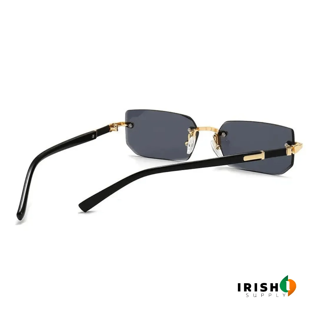 RETROGAZE™ Mens Square Rimless Golden Frame