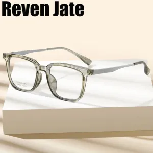 Reven Jate Unisex Full Rim Oval Tr 90 Titanium Eyeglasses 8005