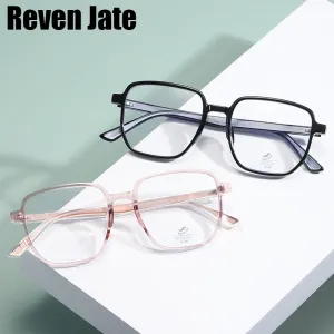 Reven Jate Unisex Full Rim Square Acetate Eyeglasses 81247
