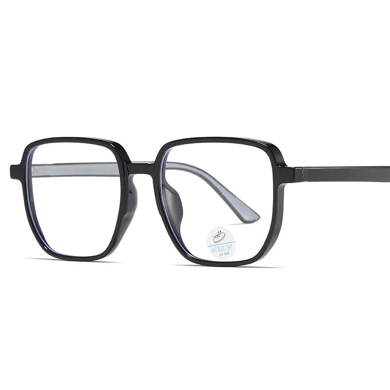 Reven Jate Unisex Full Rim Square Acetate Eyeglasses 81247