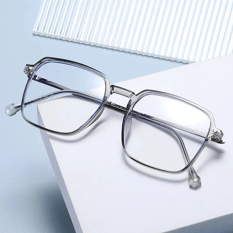 Reven Jate Unisex Full Rim Square Tr 90 Eyeglasses 81249
