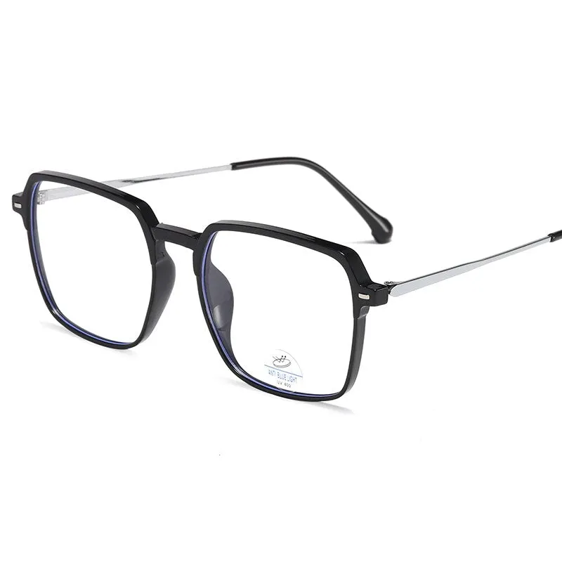 Reven Jate Unisex Full Rim Square Tr 90 Eyeglasses 81249