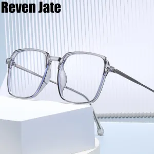 Reven Jate Unisex Full Rim Square Tr 90 Eyeglasses 81249