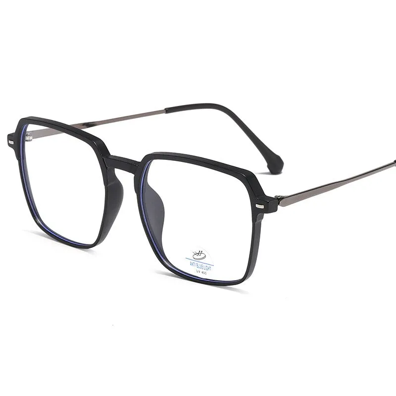 Reven Jate Unisex Full Rim Square Tr 90 Eyeglasses 81249