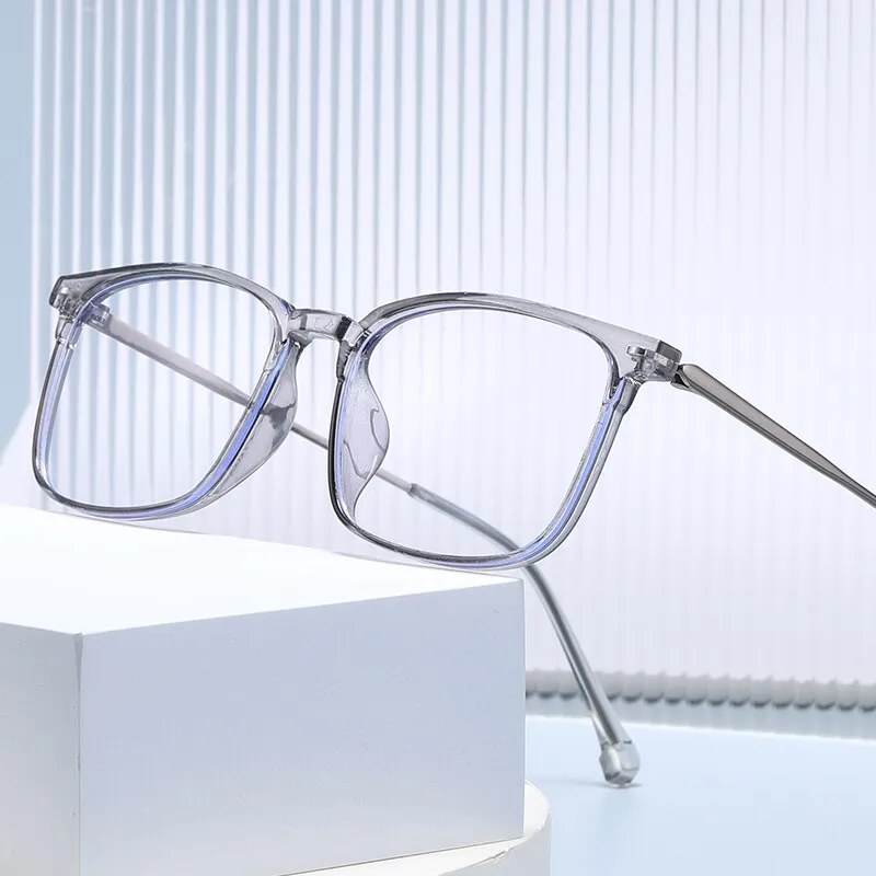 Reven Jate Unisex Full Rim Square Tr 90 Eyeglasses 81250