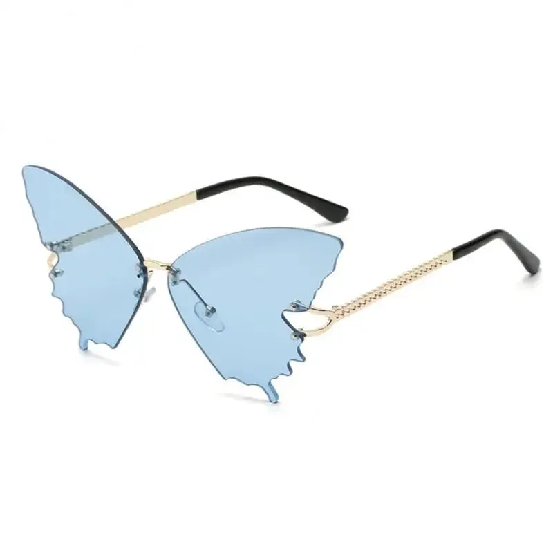 Rimless Butterfly Shape Sunglasses
