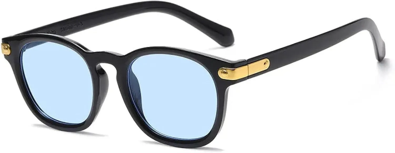 Rivet Sunglasses Men Outdoors Women Casual Retro Round