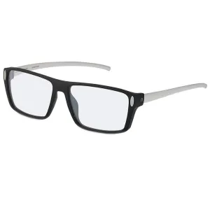 Rodenstock Men's Eyeglasses - Demo Lens Black Frame Rectangular | R8010-A-59-15-155