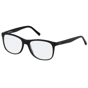 Rodenstock Men's Eyeglasses - Demo Lens Black Frame Square | R5306-A-55-18-145